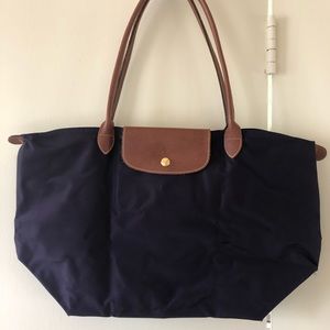 Longchamp Le Pliage Large Nylon Tote - Eggplant